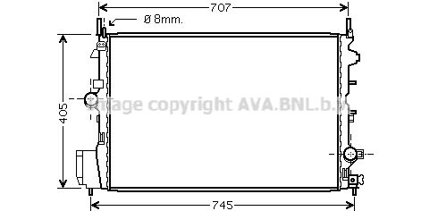 AVA QUALITY COOLING Радиатор, охлаждение двигателя OL2396